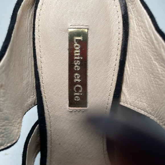 Louise et Cie black suede shoes. - Picture 4 of 6